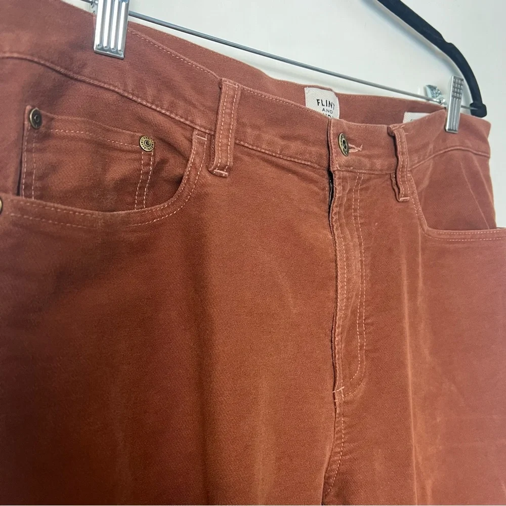 Flint and Tinder Men’s Straight Fit Brushed Cotton Pants Brown – Sz. 34x31